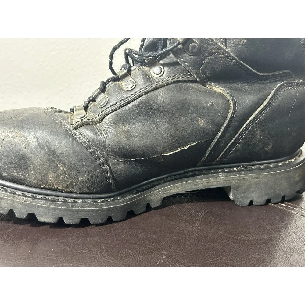 REDWING‎ 971 black leather SIZE 10 1/2 BIKER boots